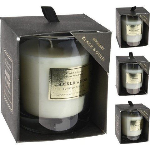 VASO VETRO CON CANDELA VERDE 10CM 3